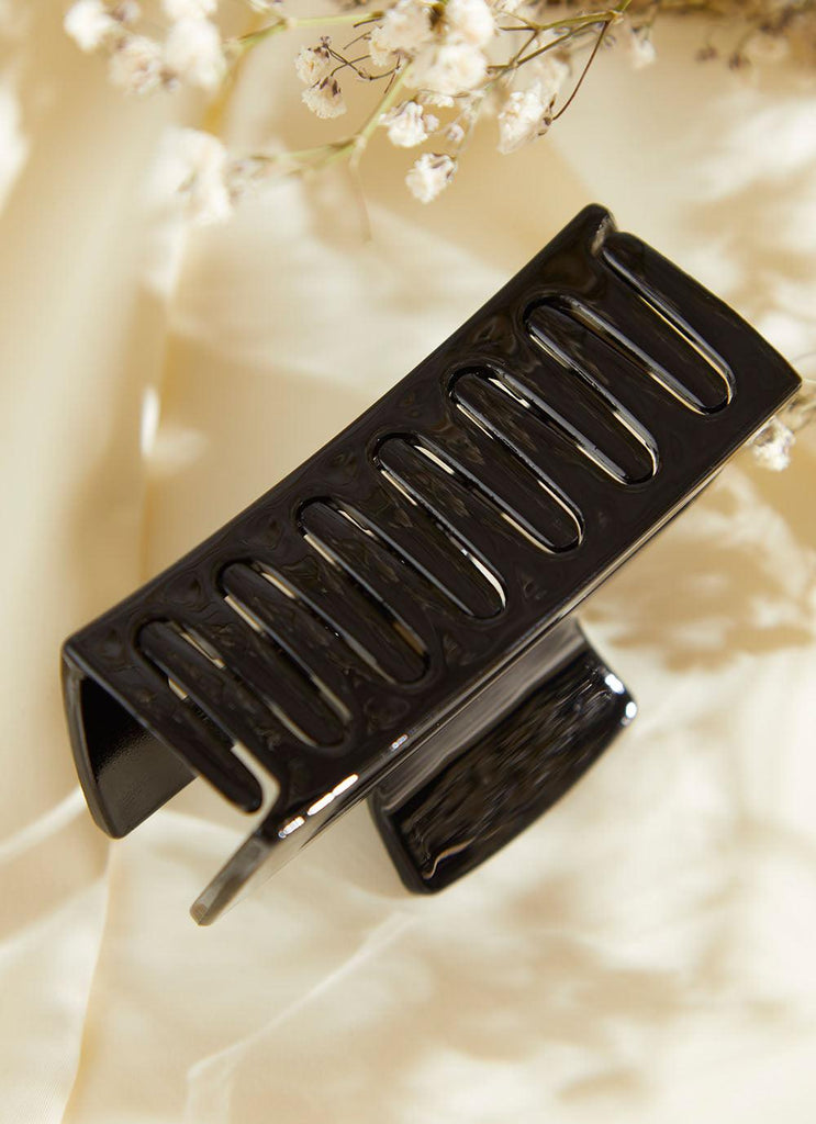 Cafe Hair Clip - Black - Peppermayo US