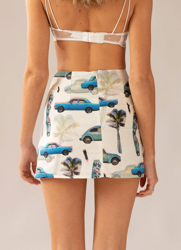 Days Like This Linen Mini Skirt - Paved Paradise - Peppermayo US
