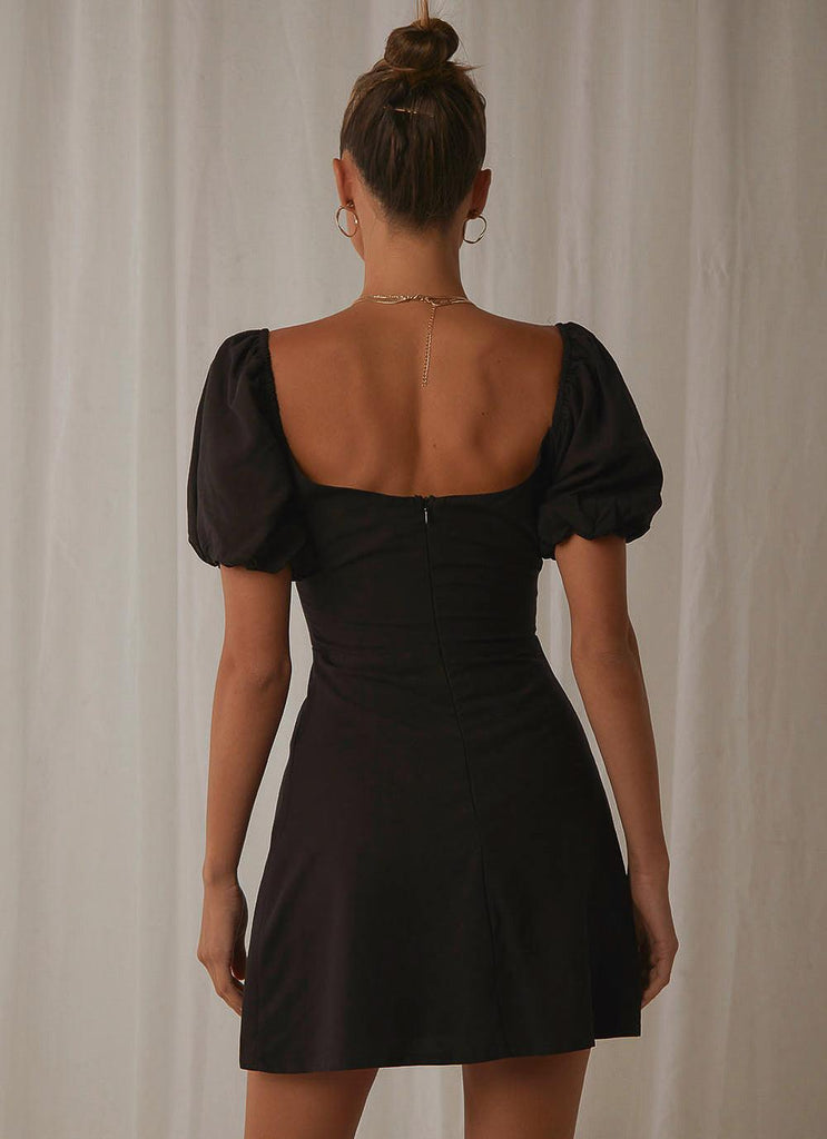 San Sebastian Mini Dress - Black - Peppermayo US