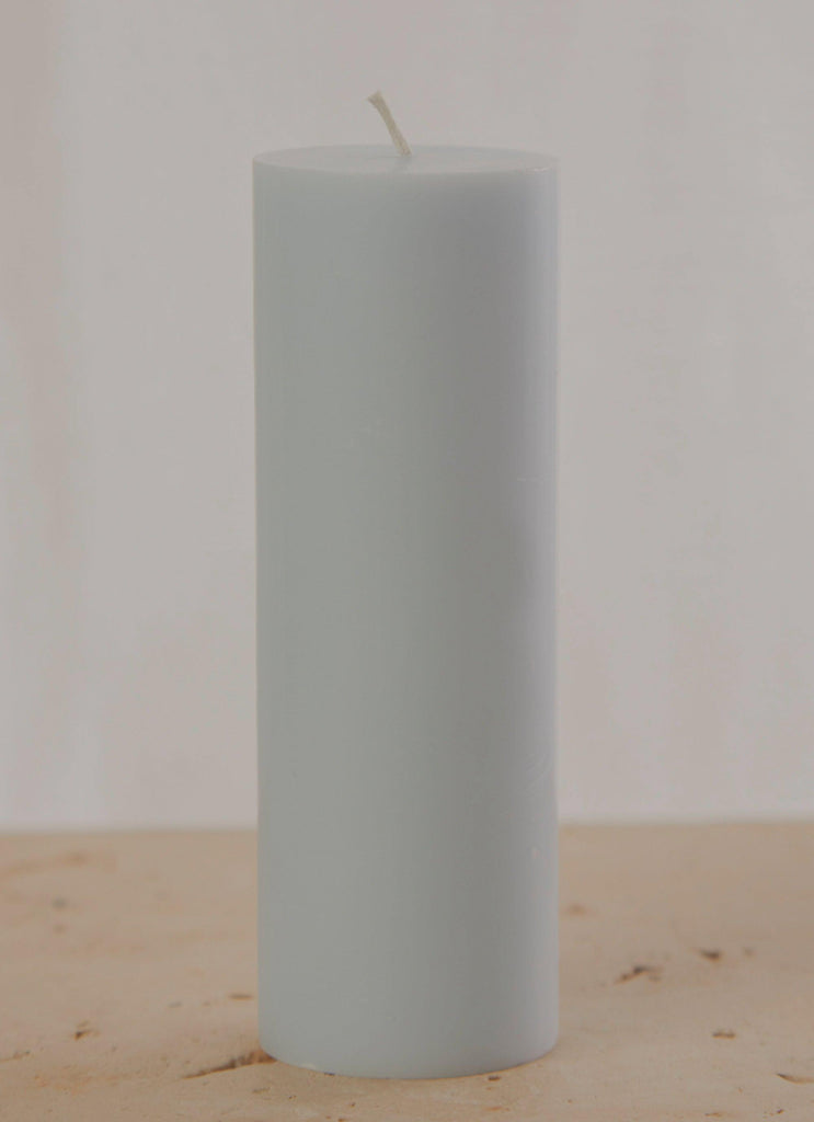 Moreton Eco Slim Pillar Candle- 5 x 15cm - Pastel Blue - Peppermayo US