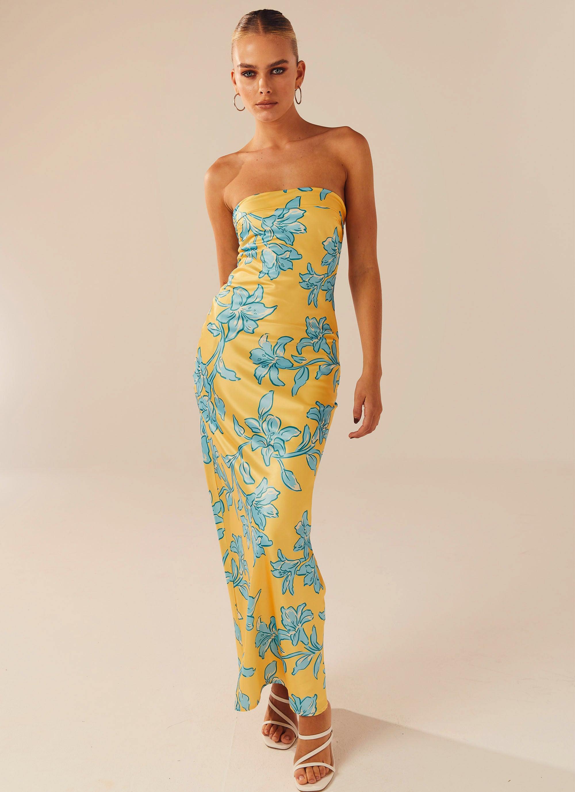 Summer Lover Maxi Dress - Golden Bloom – Peppermayo US