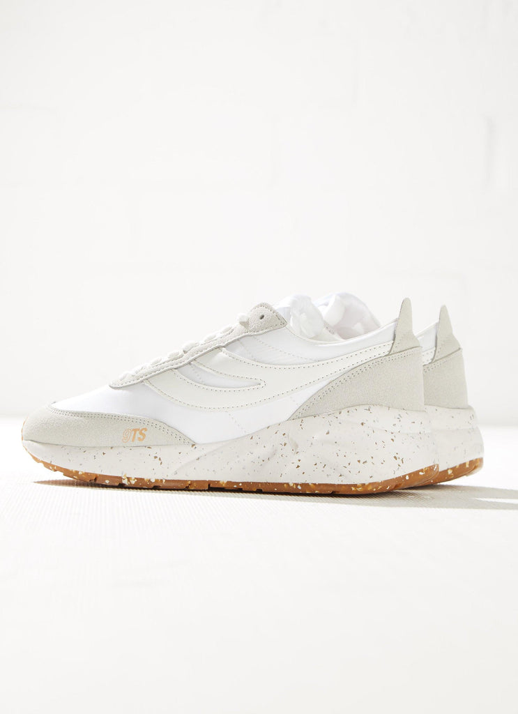 silhuet dato Hilsen 4089 Training Vegan Leather Sneaker - White Avorio – Peppermayo US