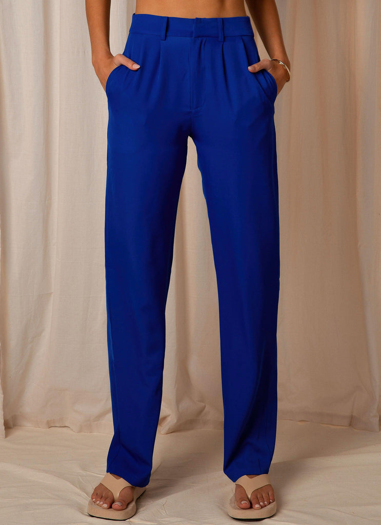 Set The Tone Suit Pants - Cobalt - Peppermayo US