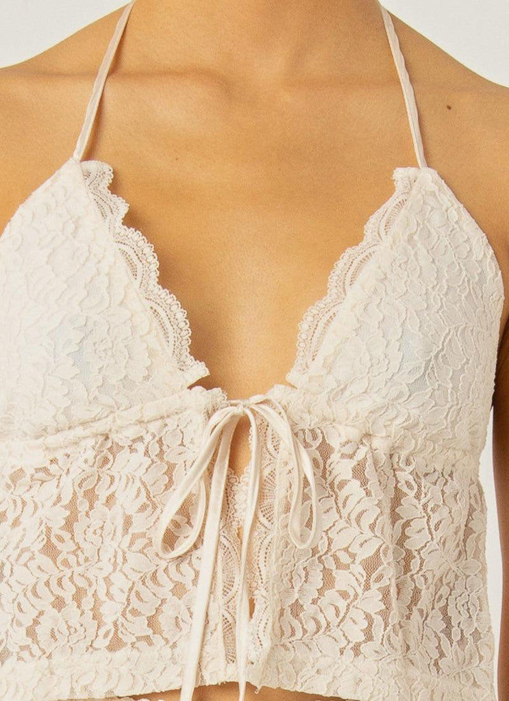All The Ways To Love Lace Cami - Ivory - Peppermayo US