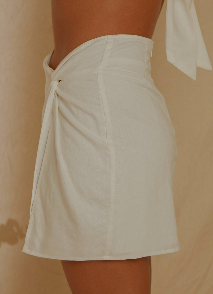 European Edition Mini Skirt - White - Peppermayo US