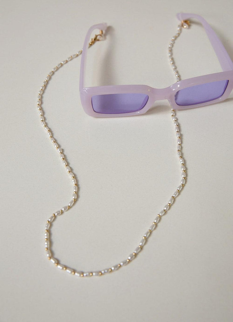 Luxe Studio Sunglasses Chain - Pearl - Peppermayo US