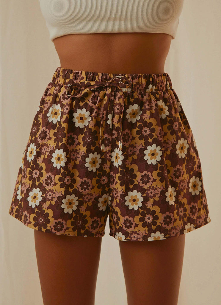 Woodstock Shorts - Retro Floral - Peppermayo US