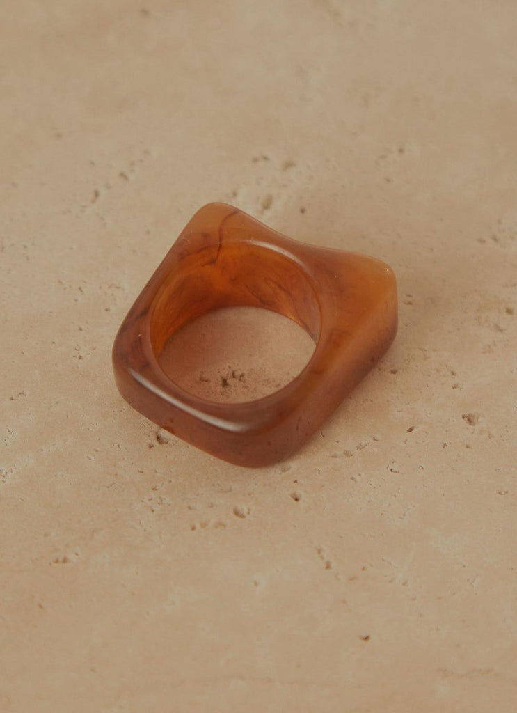 Art House Resin Ring - Sepia - Peppermayo US