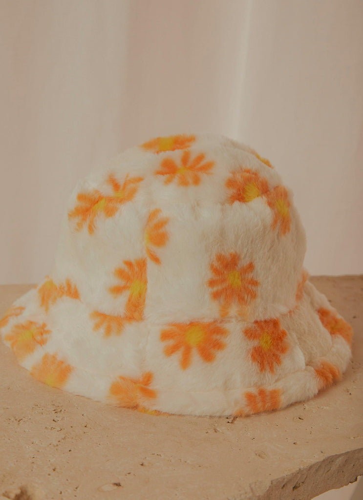 Bring Me flowers Bucket Hat - Orange floral - Peppermayo US