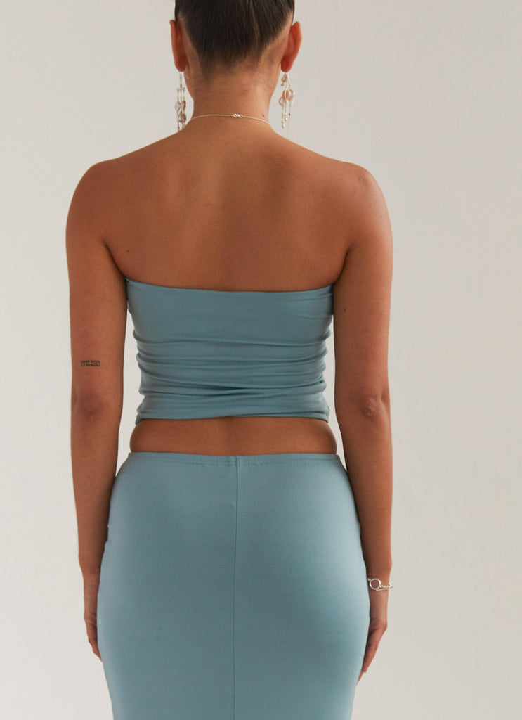 Organic Forms Tube Top - Antiqued Aqua - Peppermayo US