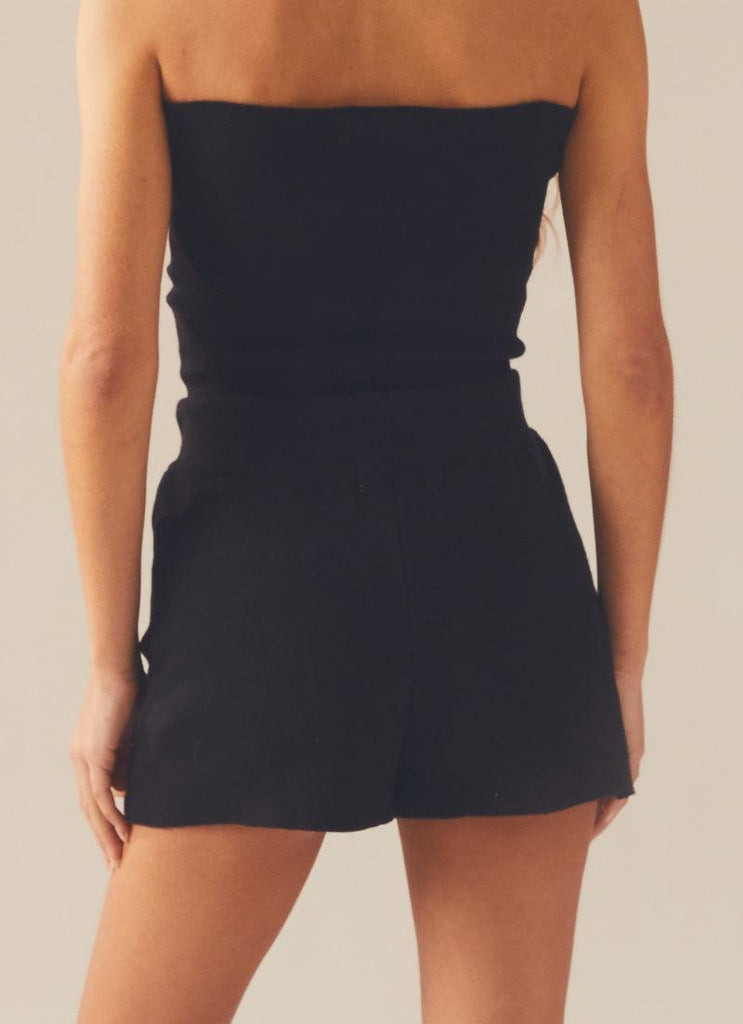 Camilla Knit Shorts - Black - Peppermayo US