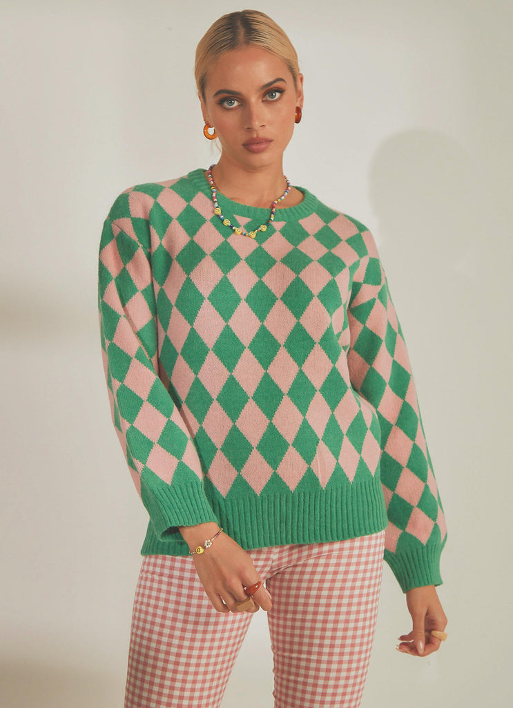Main Event Sweater - Green - Peppermayo US