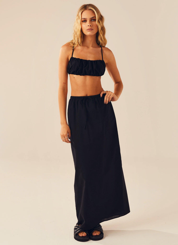 Made For Vacation Crop Top - Black - Peppermayo US