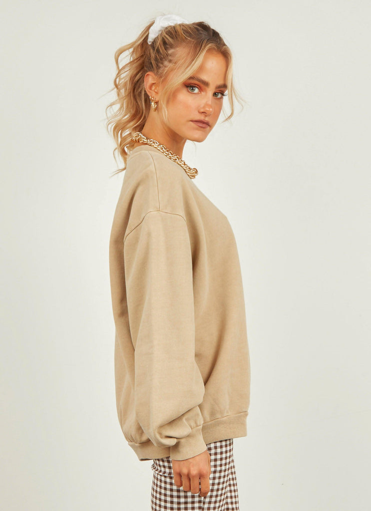 Melrose Slouchy Jumper - Incense - Peppermayo US