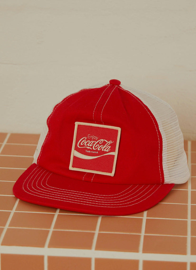 Coca Cola Trucker Cap - Coke Red - Peppermayo US