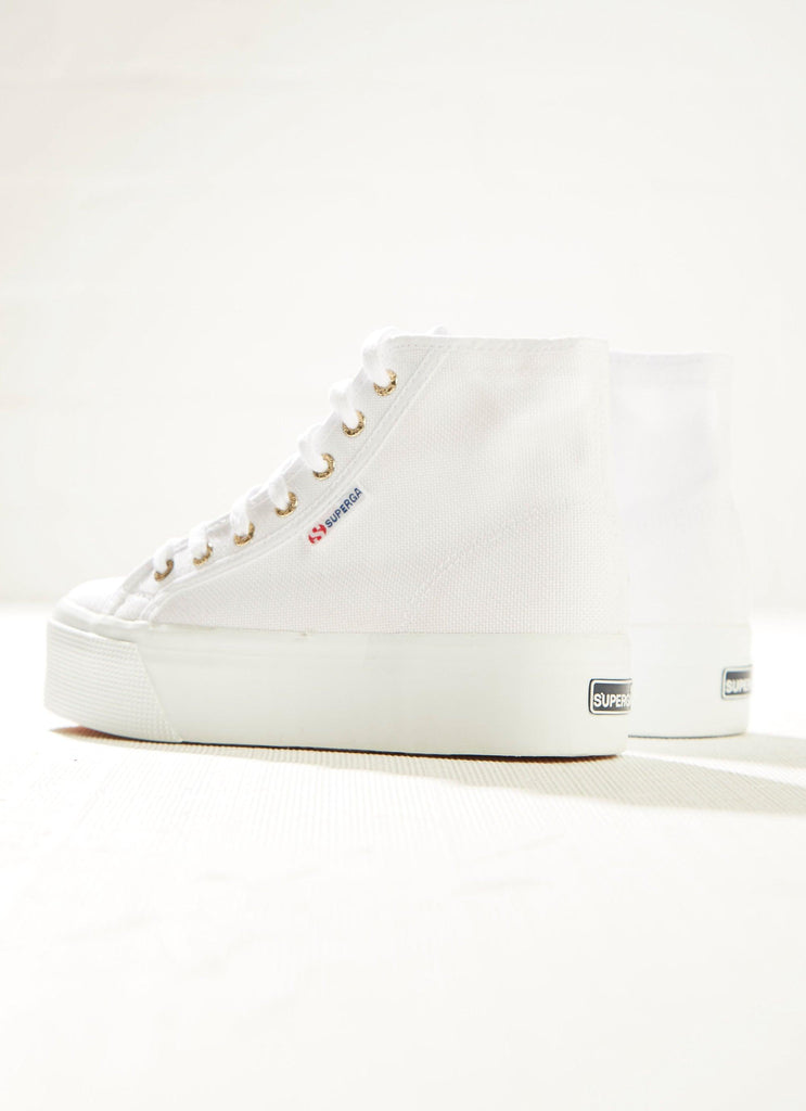 2705 Hi Top - A3C White-Pale Gold - Peppermayo US