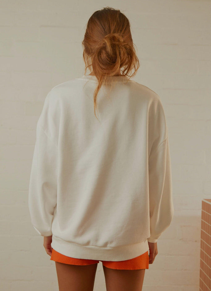 Nice Sweatshirt - White